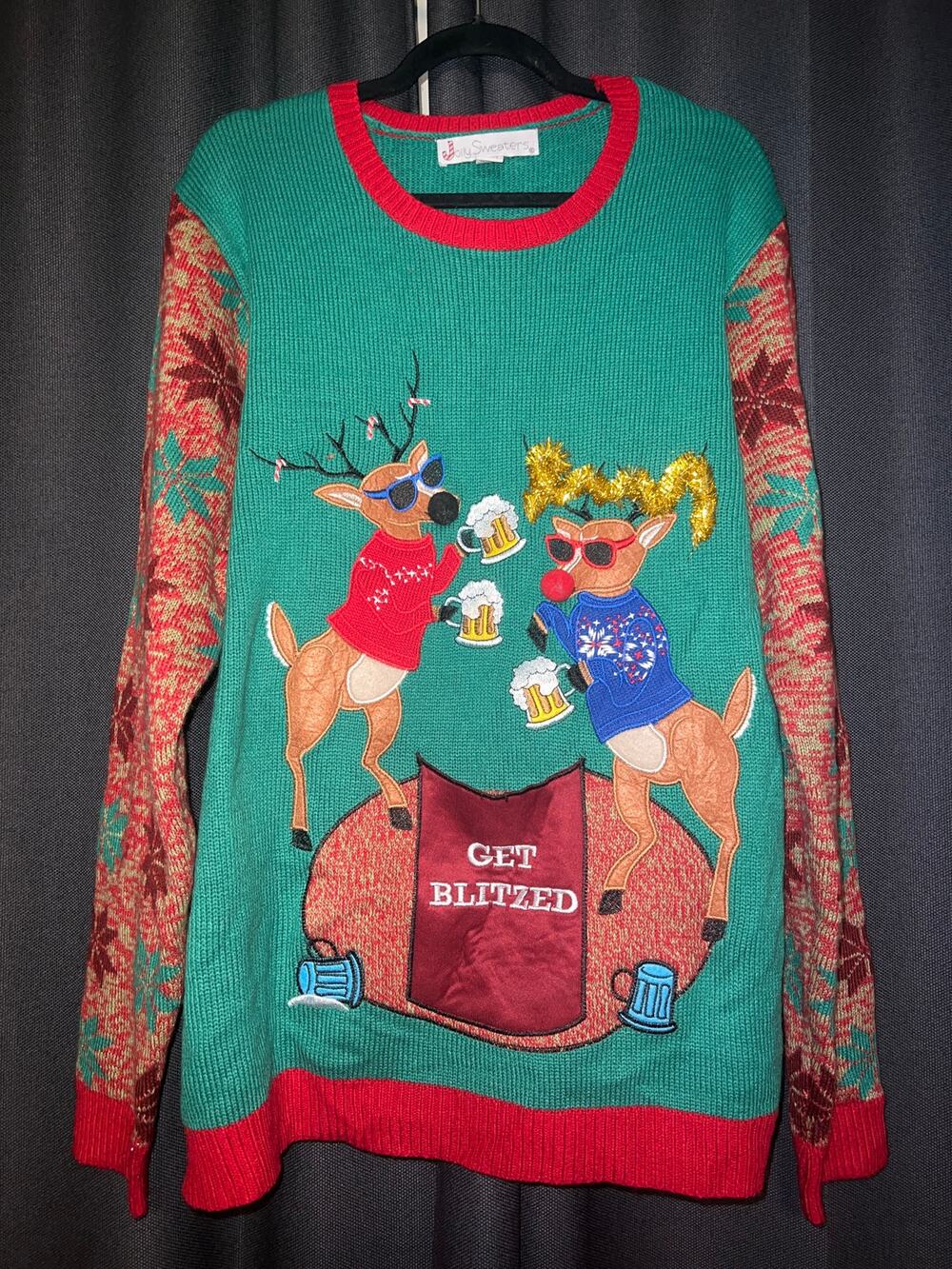 Ugly Christmas Sweater Xmas Size XL